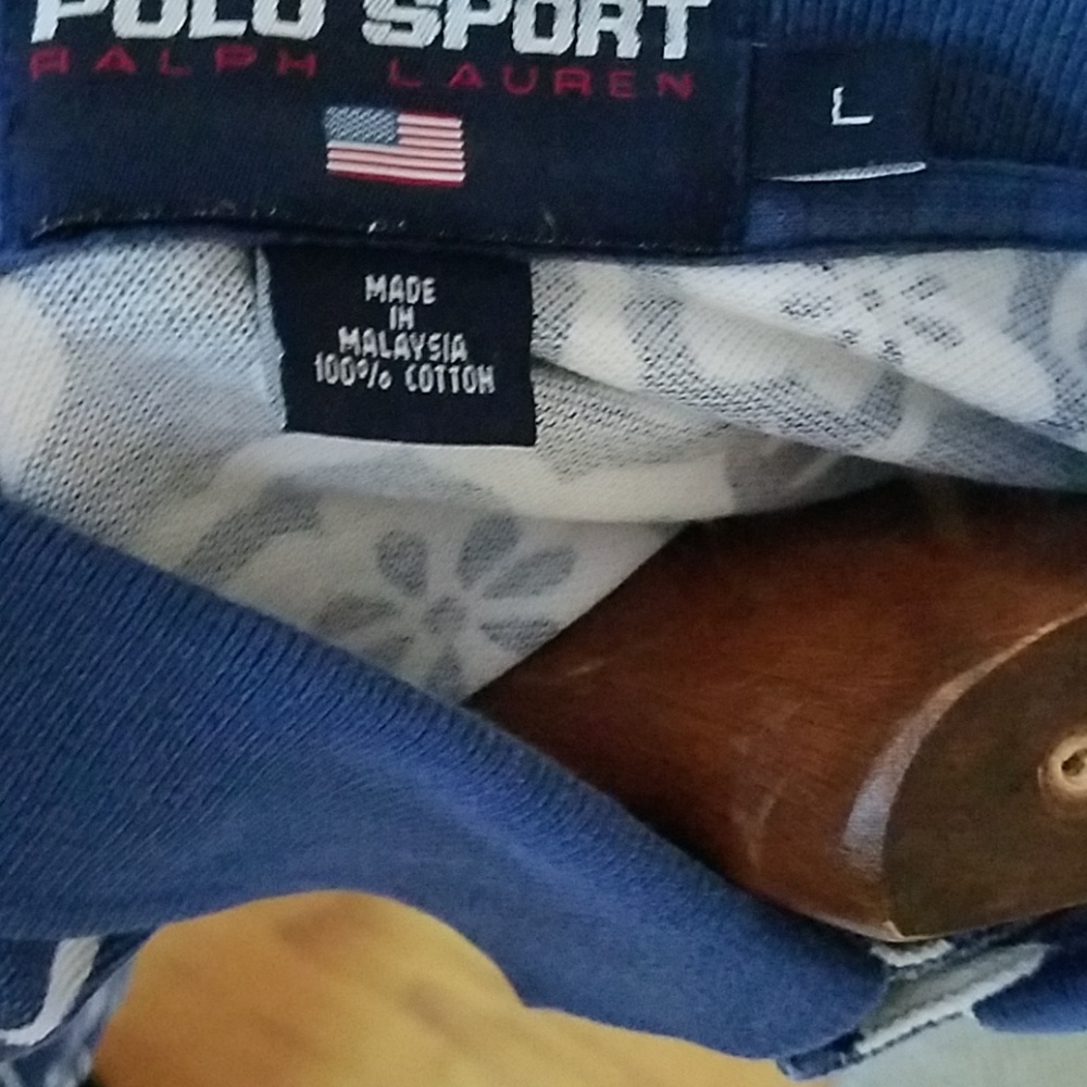 Vintage RL Polo Sport Shirt Large Floral - Picture 6 of 8